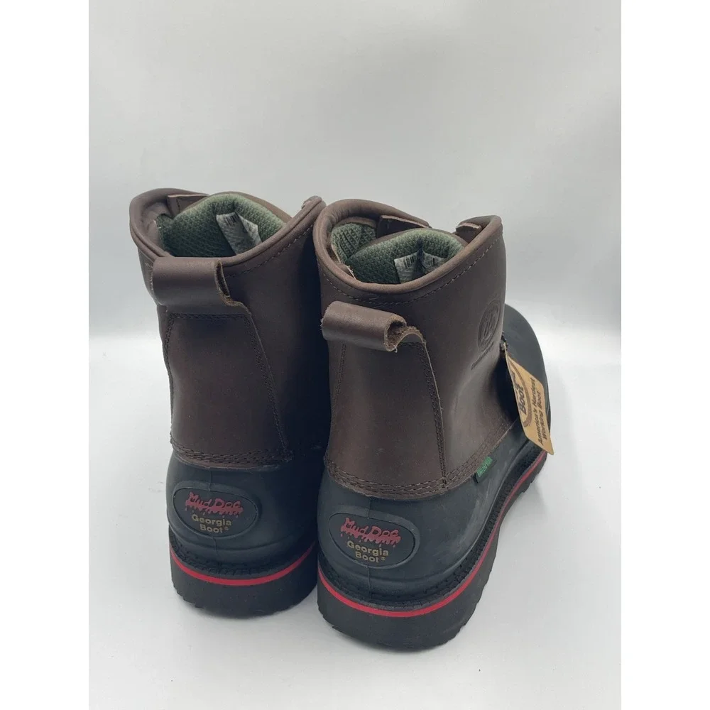 Georgia Muddog G6633 Mens US 14W Brown Waterproof EH Steel Toe Safety Work Boots